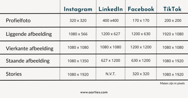 Social media formaten 2024