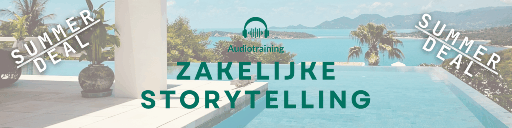 Banner Summer deal zakelijke storytelling